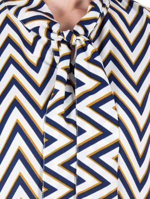white printed crepe top - 11382151 - Standard Image - 3