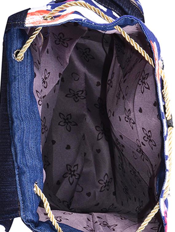 multi coloured canvas printed backpack - 11383077 - Zoom Image - 3