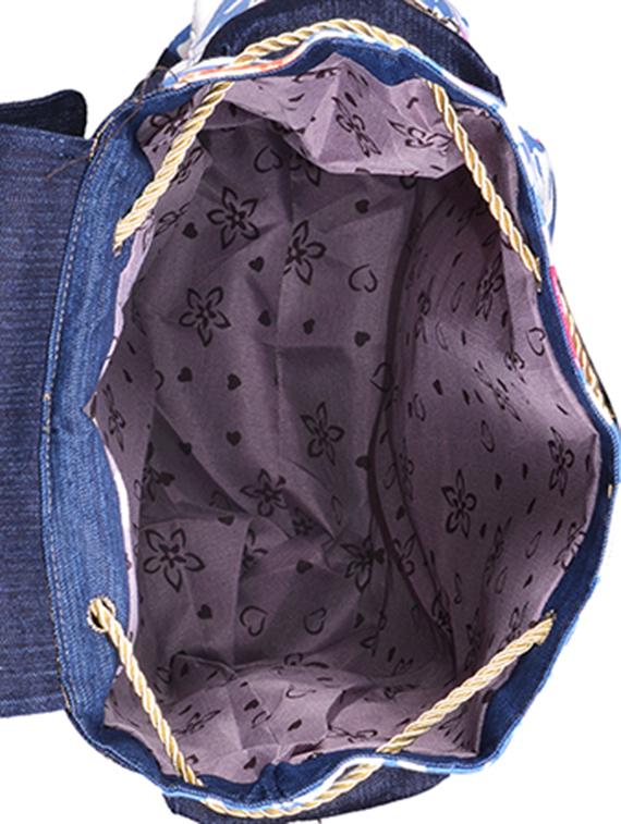 multi coloured canvas printed backpack - 11383081 - Zoom Image - 3