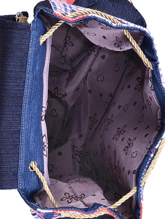 multi coloured canvas printed backpack - 11383088 - Zoom Image - 3