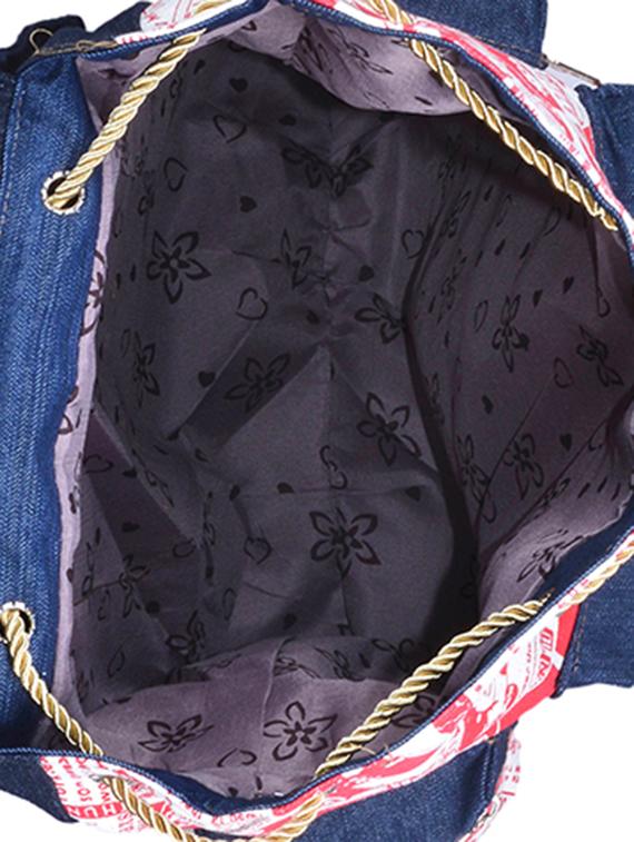 multi coloured canvas printed backpack - 11383092 - Zoom Image - 3