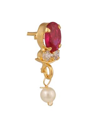 pink gold plated necklaces and earring - 11383110 - Standard Image - 3