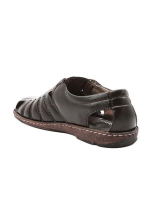 brown leather sandals - 11398606 - Standard Image - 3