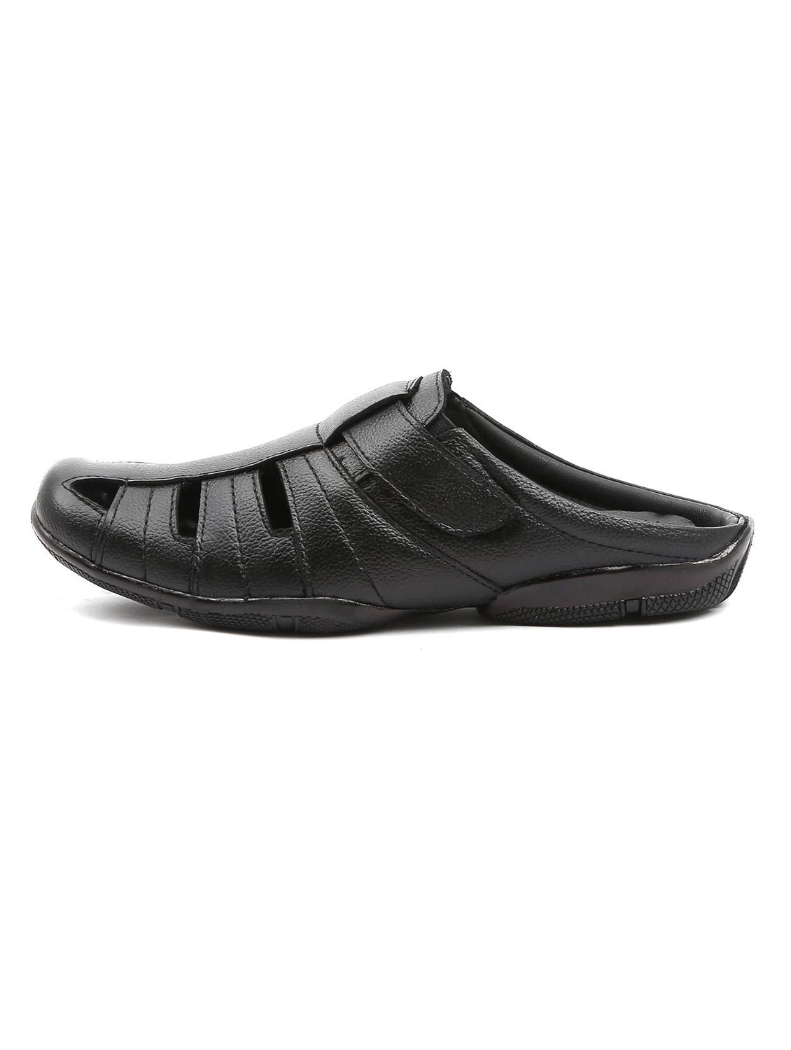 black leather slippers - 11398659 - Zoom Image - 3