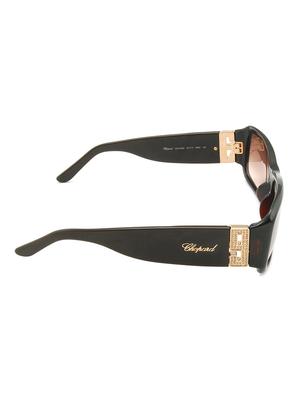 chopard women rectangle brown full frame acetate sunglass chopard-sch040s-09nz - 11404832 - Standard Image - 3