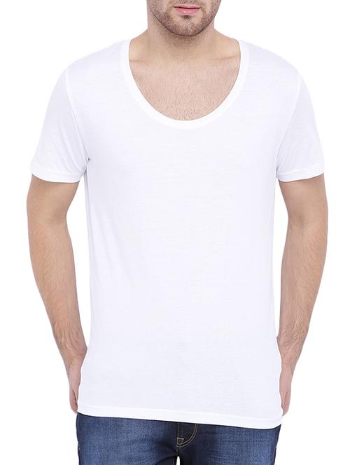 white cotton tshirt - 11412504 - Standard Image - 1