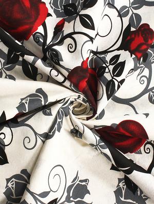 120 TC 100% Cotton Red 1 Double Bedsheet With 2 Pillow Cover - 11413250 - Standard Image - 6