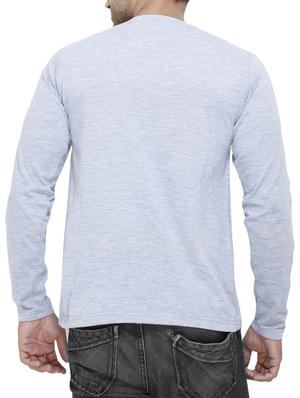 green grey cotton henley t-shirt, set of 2 - 11422330 - Standard Image - 6