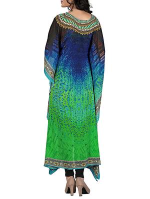multi colored georgette kaftan - 11428916 - Standard Image - 3