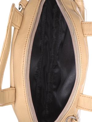 solid dark beige leatherette sling bag - 11429676 - Standard Image - 3