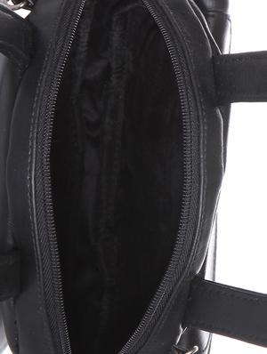 solid black leatherette sling bag - 11429678 - Standard Image - 3
