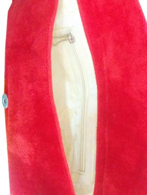 red embellished velvet clutch - 11432326 - Standard Image - 3