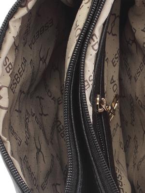 black faux leather sling bag - 11438395 - Standard Image - 3