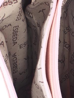 baby pink faux leather sling bag - 11438397 - Standard Image - 3