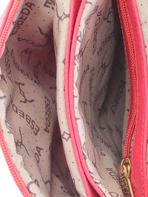 solid red faux leather sling bag - 11438401 - Standard Image - 3