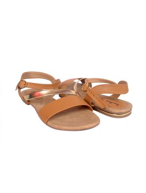 tan faux leather sandal - 11438590 - Standard Image - 3