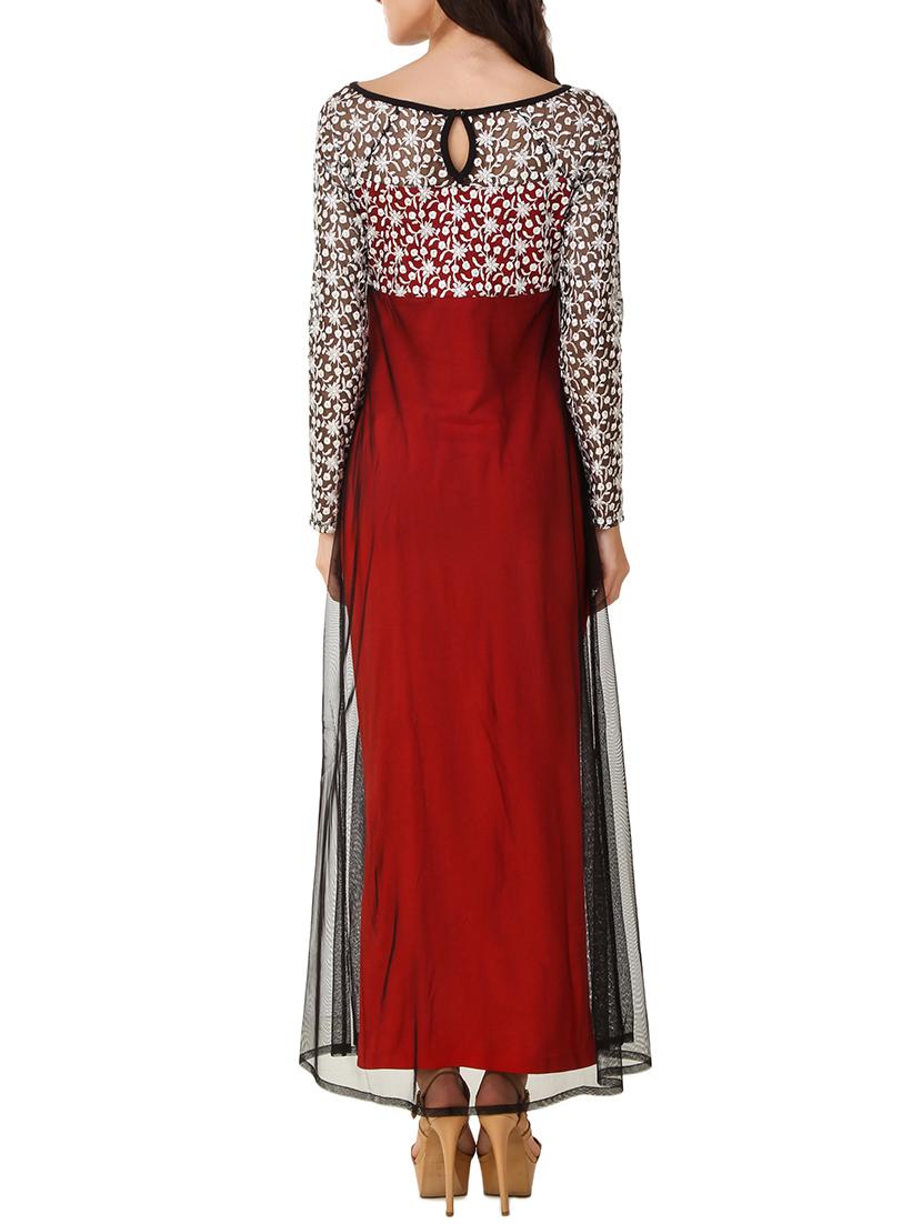 red net maxi dress - 11441432 - Zoom Image - 3