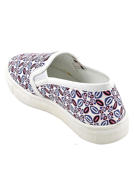 white printed plimsolls - 11442339 - Zoom Image - 3