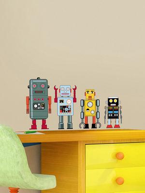 build your own robot multicolor wall sticker - 1144628 - Standard Image - 3