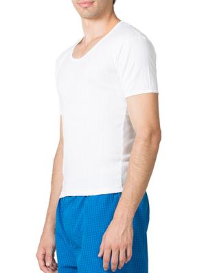 white cotton vests ( set of 2) - 11450053 - Standard Image - 3