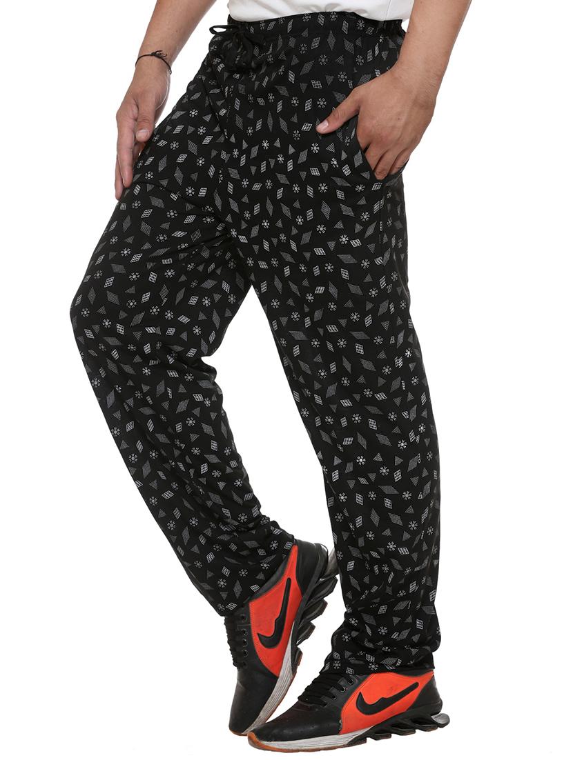 multi colored cotton ankle length track pant - 11461364 - Zoom Image - 6