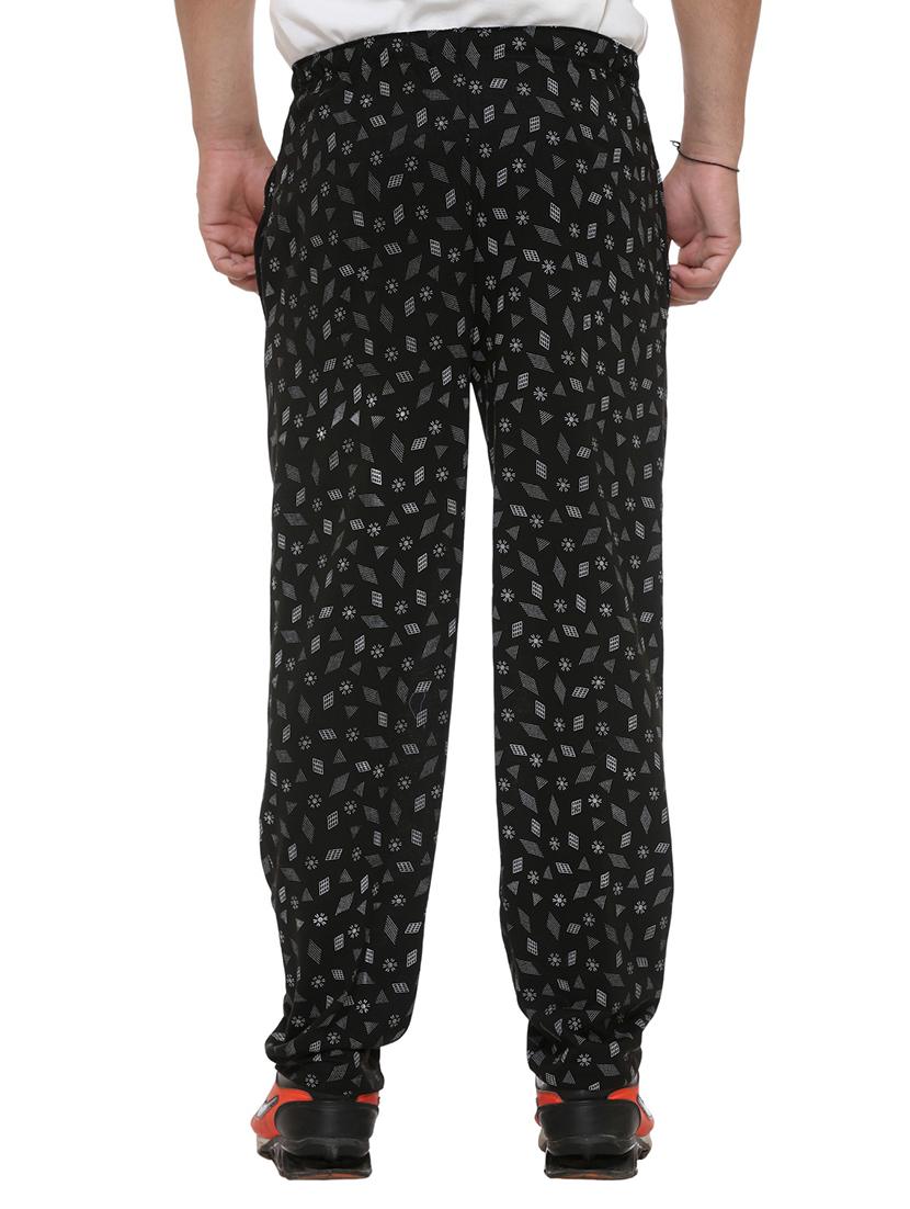 multi colored cotton ankle length track pant - 11461374 - Zoom Image - 3