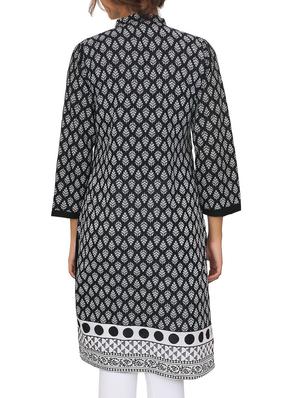 black cotton kurta - 11465016 - Standard Image - 3