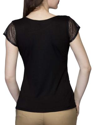 black sequin viscose top - 11483766 - Standard Image - 3