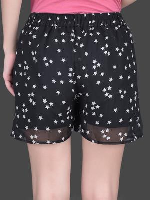 star printed monochrome shorts - 1149122 - Standard Image - 3