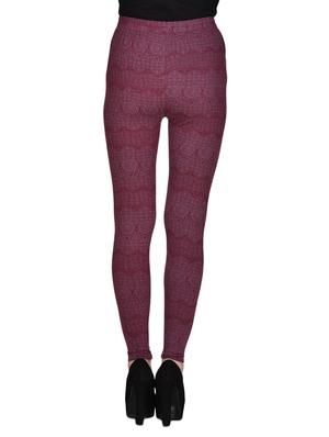 purple viscose legging - 11498187 - Standard Image - 3