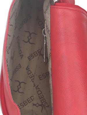 red synthetic leather sling bag - 11507266 - Standard Image - 3