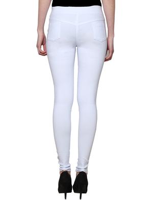 white nylon jeggings - 11508358 - Standard Image - 3