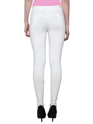 white nylon jeggings - 11508360 - Standard Image - 3