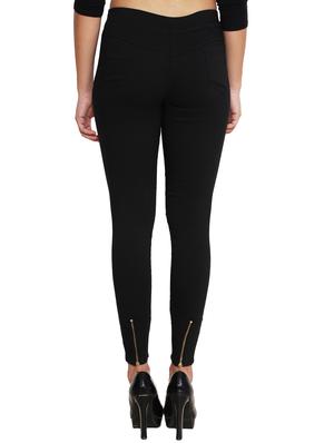 black polyester jegging - 11508368 - Standard Image - 3