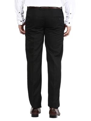 black slim fit formal trousers - 11509369 - Standard Image - 3