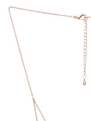 rose gold layered heart and 'princess' pendant necklace - 1151013 - Standard Image - 3