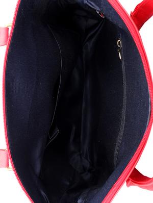 solid red leatherette handbag - 11512616 - Standard Image - 3