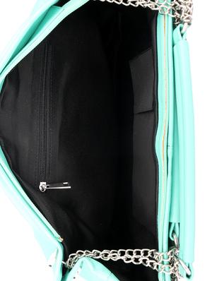 solid green leatherette handbag - 11512622 - Standard Image - 3