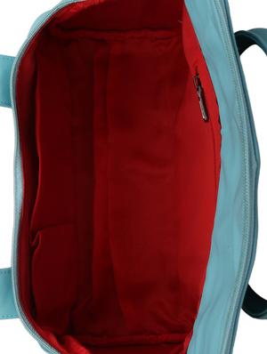 solid blue leatherette handbag - 11512624 - Standard Image - 3
