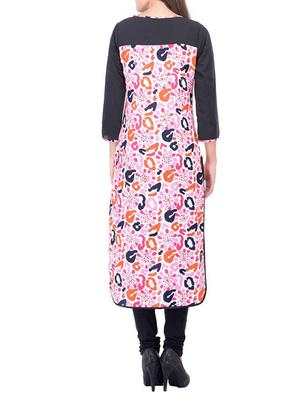 multicolored printed crepe kurta - 11515761 - Standard Image - 3