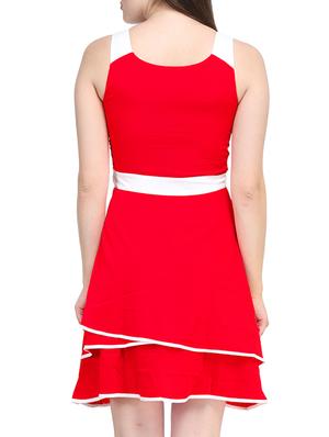 contrast detail layered dress - 11519433 - Standard Image - 3