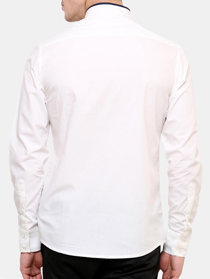 white solid casual shirt - 11536286 - Zoom Image - 3