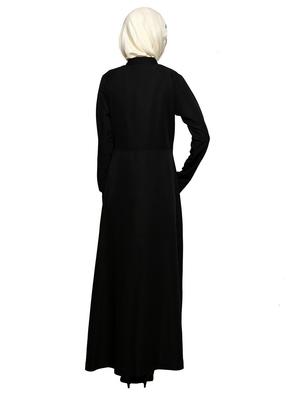 Solid black abaya - 11575969 - Standard Image - 3