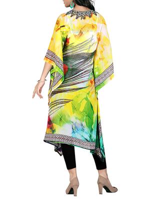 multi colored georgette kaftan - 11580285 - Standard Image - 3