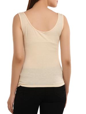 beige viscose tank top - 11585172 - Standard Image - 3