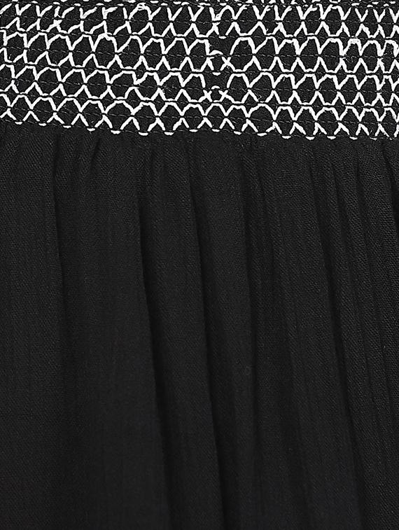 black cotton skirt - 11586259 - Zoom Image - 3