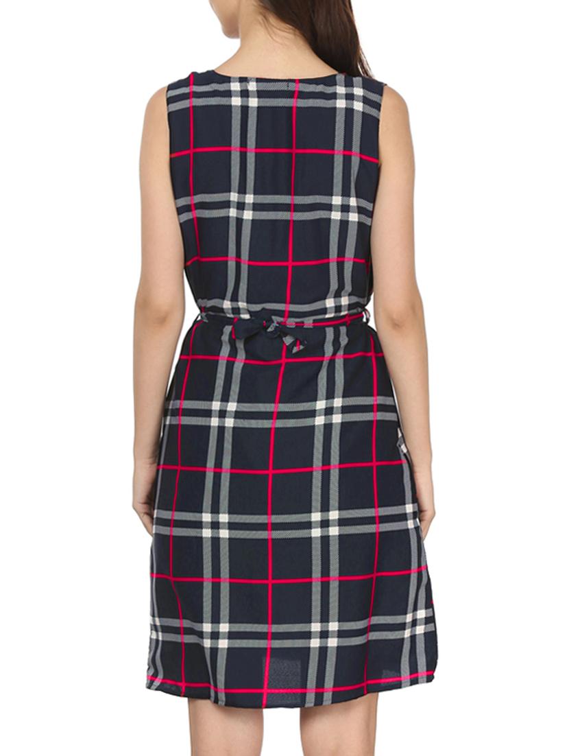 tie back plaid dress - 11588558 - Zoom Image - 3
