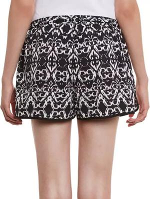 black printed polyester short - 11592576 - Standard Image - 3