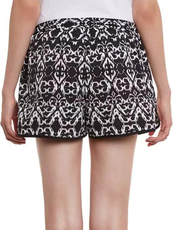 black printed polyester short - 11592576 - Zoom Image - 3