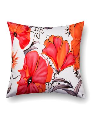 white cotton printed cushion cover (set of 5) - 11600610 - Standard Image - 3